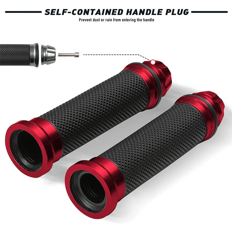 1 par motociklističkih rukohvata za upravljač 7/8 - 22 mm Univerzalna CNC kapica za upravljač za CBR CB GSXR 600 650 1000 R6 Ninja ZX H2