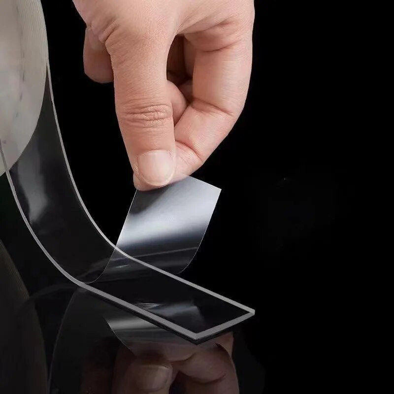 Nanolint läbipaistev autokile Super Fix tugev akrüül, veekindel, jälgimata kahepoolsed kleepkraanid