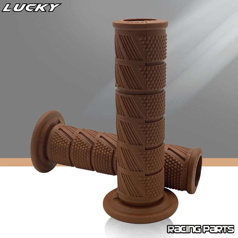 Retro Moto Grip Classic Scooter Parts Vintage 7/8" 22 24mm Motobike Rokturis Cafe Racer Gumijas Motocikla Stūrei