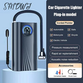 12V autógumi felfújó nagy pontosságú mini gumiabroncs szivattyú, gyorsan felfújható elektronikus felfújható szivattyú szivargyújtó autókhoz