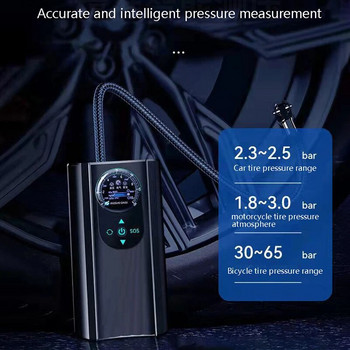 Μίνι αντλία ελαστικών υψηλής ακρίβειας 12V Ηλεκτρονική φουσκωτή αντλία αναπτήρα τσιγάρων για αυτοκίνητο αυτοκινήτου