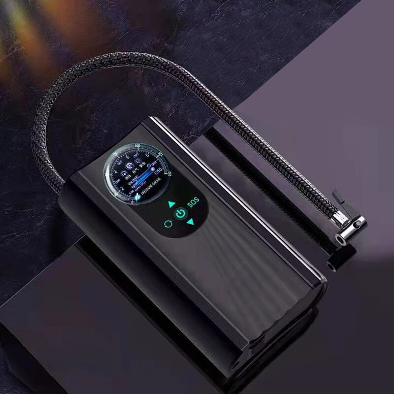 12V autógumi felfújó nagy pontosságú mini gumiabroncs szivattyú, gyorsan felfújható elektronikus felfújható szivattyú szivargyújtó autókhoz