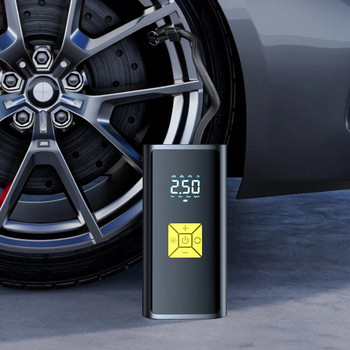 Цифрова помпа за автомобилни гуми LCD дисплей Мини автоматична надуваема въздушна помпа с LED светлина Акумулаторна въздушна помпа за мотоциклети Велосипед