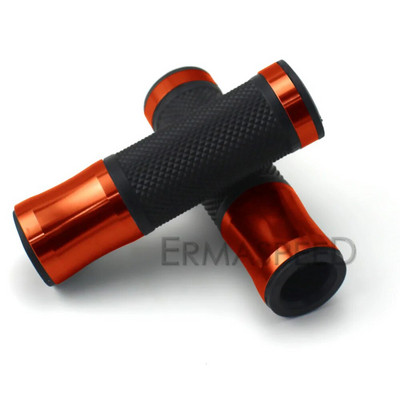 1 par 7/8" 22 mm univerzalnih motociklističkih rukohvata CNC aluminij + guma crveno plavo zlatno ručko za upravljač za skuter E-bicikl motocikl