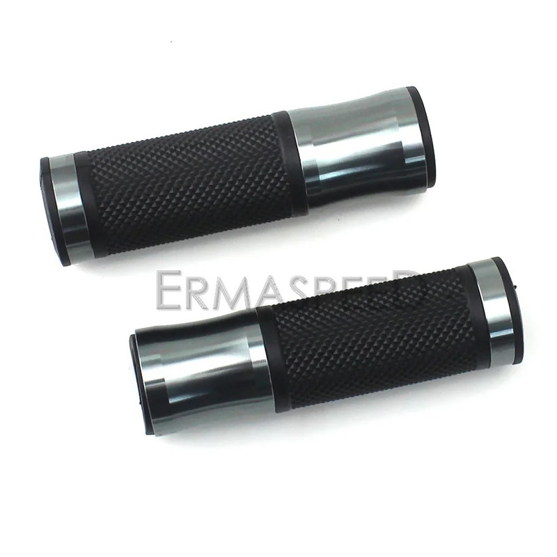 1 par 7/8" 22 mm univerzalnih motociklističkih rukohvata CNC aluminij + guma crveno plavo zlatno ručko za upravljač za skuter E-bicikl motocikl