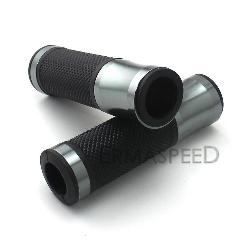 1 par 7/8" 22 mm univerzalnih motociklističkih rukohvata CNC aluminij + guma crveno plavo zlatno ručko za upravljač za skuter E-bicikl motocikl