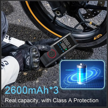 НОВ 2024 Безжичен автомобилен въздушен компресор Електрическа помпа за надуване на гуми за мотоциклет Велосипед Лодка АВТОМАТИЧНИ топки за гуми 120 W автомобилна въздушна помпа