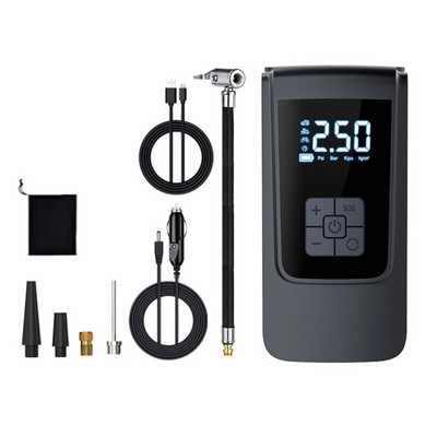 Compresor de aer portabil pentru umflator de anvelope, aer cu 6000 mAh, 150 PSI, fără fir pentru mașină, bicicletă și motocicletă