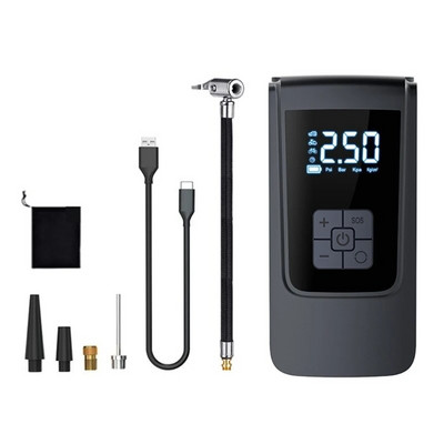 Compresor de aer portabil pentru umflator de anvelope, aer cu 6000 mAh, 150 PSI, fără fir pentru mașină, bicicletă și motocicletă