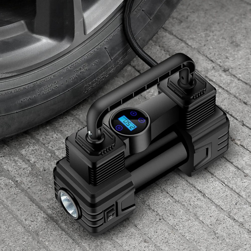 Auto riepu sūknis 150 PSI 12V ar digitālo spiediena mērītāju portatīvo gaisa kompresoru