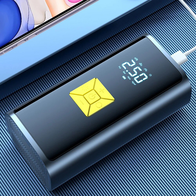 Pārnēsājams automašīnas gaisa kompresors ar LED gaismas elektrisko riepu piepūšanu 150 PSI Smart digitālais piepūšamais sūknis Automātiskais gaisa sūknis