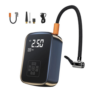 Ασύρματο συμπιεστή αέρα αυτοκινήτου Ψηφιακή αντλία φουσκώματος ελαστικών Λάμπα LED Συμπιεστής αντλίας συμπίεσης ελαστικών για αξεσουάρ μοτοσικλετών αυτοκινήτου