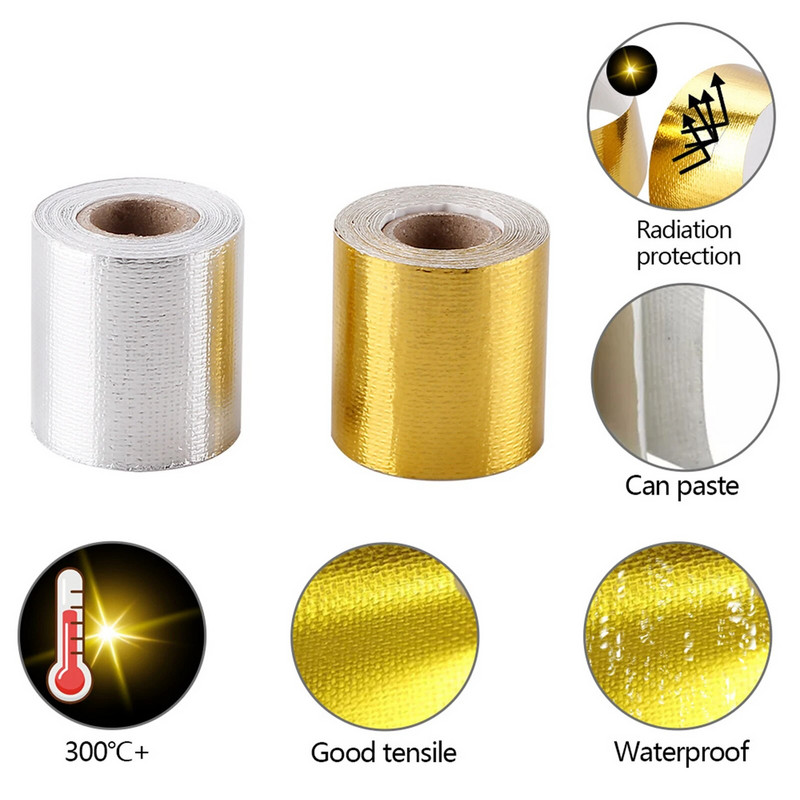 Универсална топлоизолационна лента Огнеупорна Устойчивост на висока температура Защитно фолио Звукова защита Плат Автомобилни аксесоари