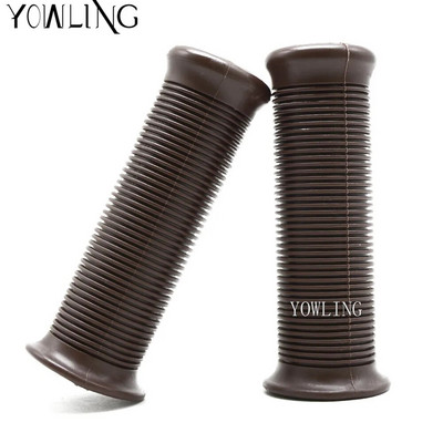 1 ζεύγος 25mm 28mm Vintage Χειρολαβές Μοτοσικλέτας Λαστιχένιες λαβές τιμονιού γενικής χρήσης Hand Grip Bar End For Cafe Racer Bobber Custom