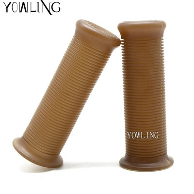 1 ζεύγος 25mm 28mm Vintage Χειρολαβές Μοτοσικλέτας Λαστιχένιες λαβές τιμονιού γενικής χρήσης Hand Grip Bar End For Cafe Racer Bobber Custom