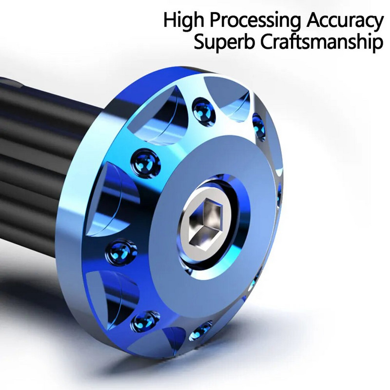 2 DB CNC fém fogantyúvégek fogantyúk univerzális 16-18 mm-es motorkerékpár-kormány ellensúlyos dugós csúszka Dirt Bike tartozékokhoz