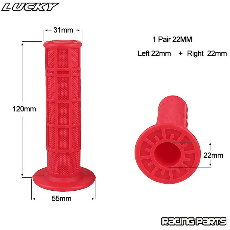 1 pāris 22 mm kreisās un labās puses stūres rokturi priekš kawasaki KFX KLF KSF KVF Bayou 50 80 90 220 250 360 400 450 650 700 750 ATV Quad