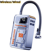 Bezvadu 4000mAh/vadu automašīnas gaisa kompresors elektriskais gaisa sūknis riepu piepūšamais sūknis mehānisks rūpnieciska stila automašīnu riepu piepūtējs