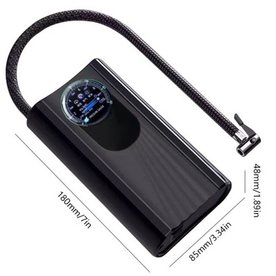 12V rokas automašīnas gaisa sūknis elektriskais gaisa kompresors pārnēsājams riepu piepūšana augstas precizitātes ātra piepūšana motocikla automašīnas velosipēdam