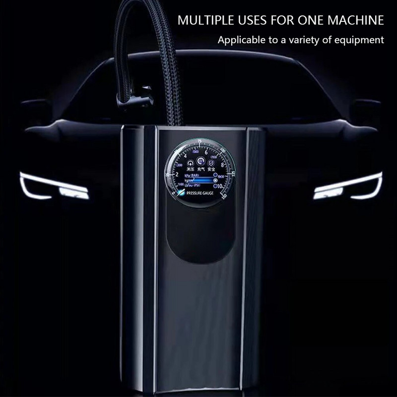 12V rokas automašīnas gaisa sūknis elektriskais gaisa kompresors pārnēsājams riepu piepūšana augstas precizitātes ātra piepūšana motocikla automašīnas velosipēdam
