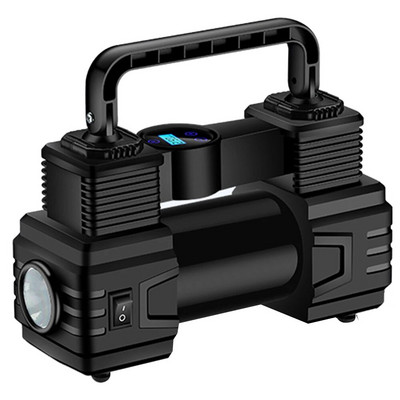 Automašīnas riepu sūknis 150 PSI 12V pārnēsājams gaisa sūknis LED avārijas kabatas lukturītis Lieljaudas gaisa kompresors automašīnas riepu piepūtējs visiem transportlīdzekļiem