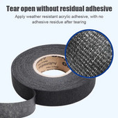 9/19/25/38mm Μαύρη βελούδινη δέσμη καλωδίωσης Φλόγα αργαλειού Επιβραδυντικό ηλεκτρικό κολλητικό ύφασμα καλωδίωση