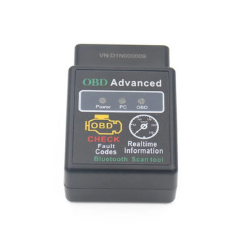 Bluetooth-съвместим автомобилен OBD2 скенер Elm327 V1.5 четец на кодове OBDII диагностичен инструмент Диагностичен скенер за Android IOS Windows