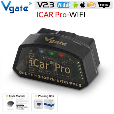 Vgate iCar Pro Bluetooth 4.0/WIFI autodiagnostika tööriist V2.3 OBD2 EOBD koodilugeja automaatne skanner 16PIN Androidi/IOS/PC PK Elm327 jaoks