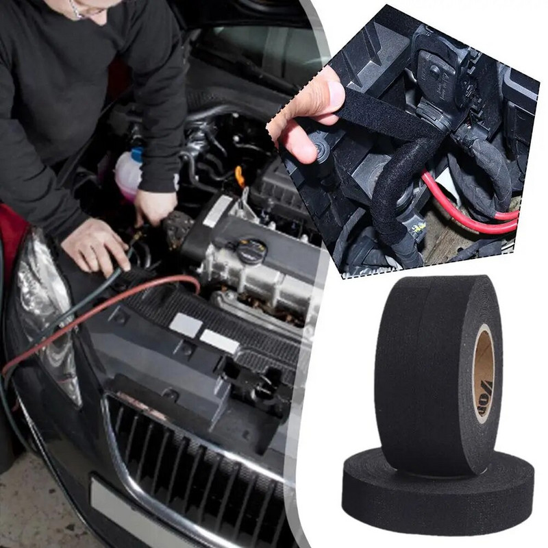 Melnas vadu siksnas lentes Pretšoka skaņas izolācijas temperatūras izturība, ūdensnecaurlaidīga elektriskās izolācijas lentes remonta instrumenti