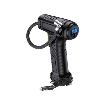 100 W rokas gaisa kompresora vadu piepūšamais sūknis ar LED gaismas rādītāju/digitālā gaisa sūkņa riepu piepūšanu automašīnu velosipēdu bumbām