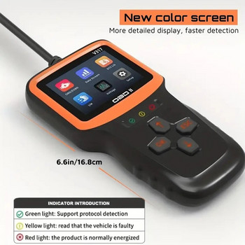 OBD2 Scanner Diagnostic Tool Code Reader Check Engine Scan Tester Tools Scanner Car with Reset & I/M Readiness & More，Από το 1996