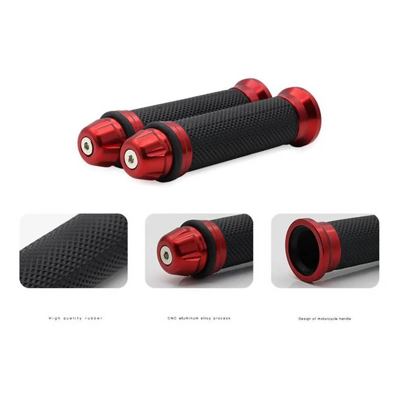 1Pair Motocikla rokturi rokas gumijas pedāļa biker motorollera stūres rokturi modificēts stūres droseles pagrieziens Grip Settle Roktura rokturi