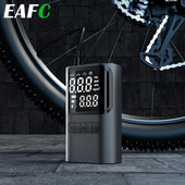 EAFC automašīnas gaisa kompresors pārnēsājams elektrisks bezvadu riepu piepūšanas gaisa sūknis 150 PSI uzlādējams digitālais automašīnu motociklu bumbām