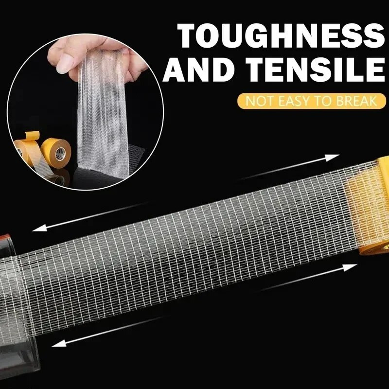 5M dvipusė juosta, didelio klampumo tinklelio pluoštas, skaidrus dvipusis lipnus lipnus pluošto tinklelis