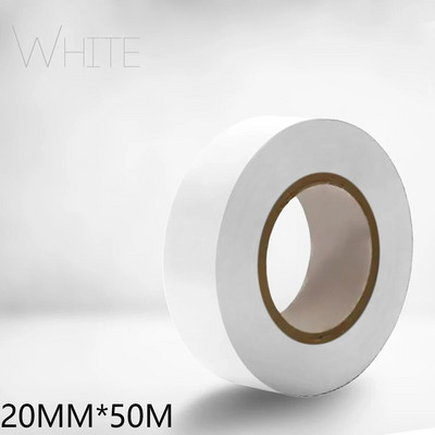 Kuum müük 1 rull PVC elektrilint isolatsioonilint leegiaeglustav 50m 20mm mitmevärviline otseasendusauto tarvikud