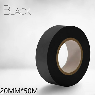 Kuum müük 1 rull PVC elektrilint isolatsioonilint leegiaeglustav 50m 20mm mitmevärviline otseasendusauto tarvikud