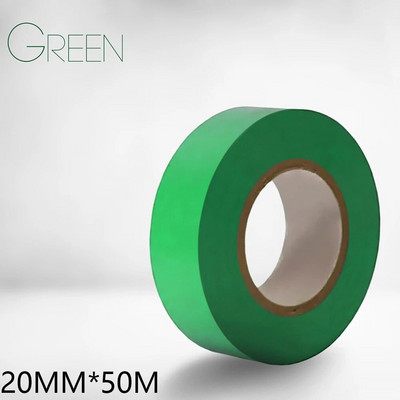 Kuum müük 1 rull PVC elektrilint isolatsioonilint leegiaeglustav 50m 20mm mitmevärviline otseasendusauto tarvikud
