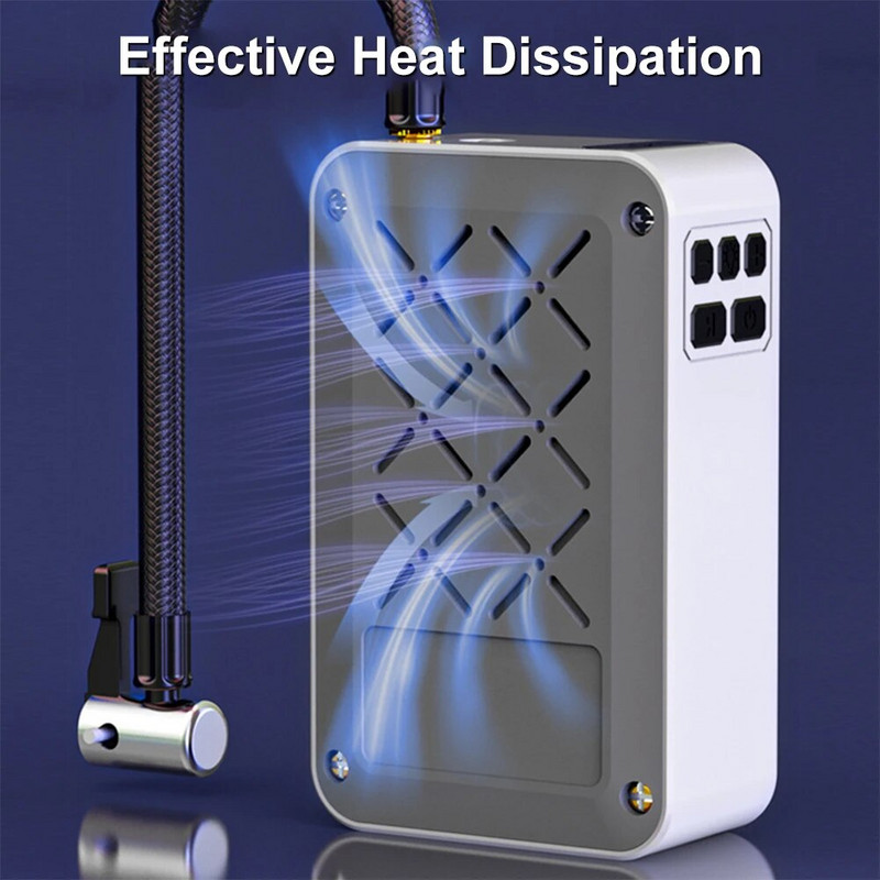 150PSI bezvadu automašīnu riepu piepūšanas ierīce, pārnēsājama 30000 apgr./min gaisa kompresora digitālais piepūšamais sūknis motociklu riepu bumbiņām