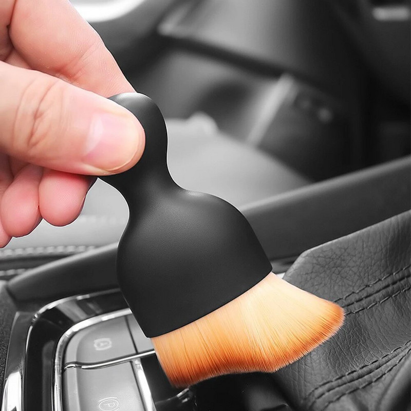 Εργαλείο καθαρισμού εσωτερικού αυτοκινήτου Κλιματιστικό Εξόδου αέρα Μαλακή βούρτσα καθαρισμού με κέλυφος Βούρτσα αφαίρεσης σκόνης ρωγμών αυτοκινήτου