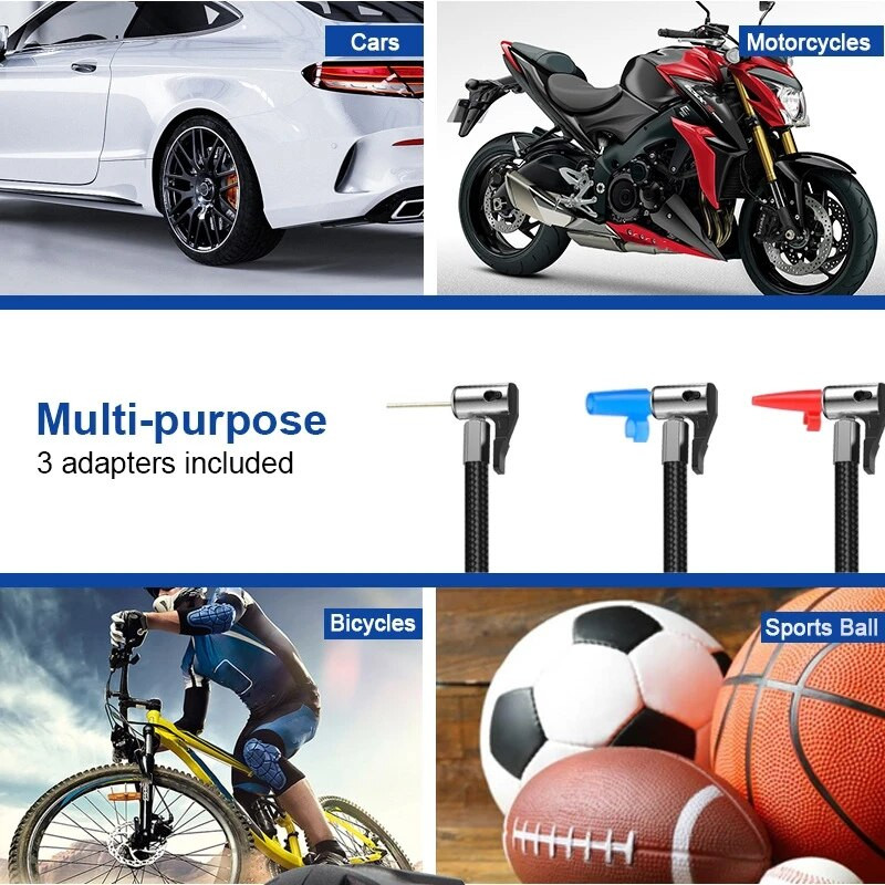 120 W automašīnas sūknis bezvadu/vadu elektrisko automašīnu riepu piepūšamais sūkņa gaisa kompresors riepām digitālais/rādītājs auto riepu piepūšanas ierīce