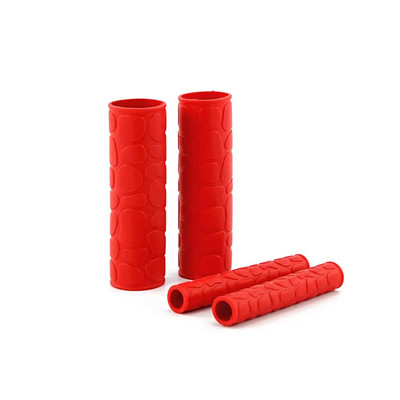 2 pāri universālā motocikla stūres rokturis bremžu sajūgi sviras vāka aizsargs mīksts gumijas stienis bremžu rokturis, silikona uzmava