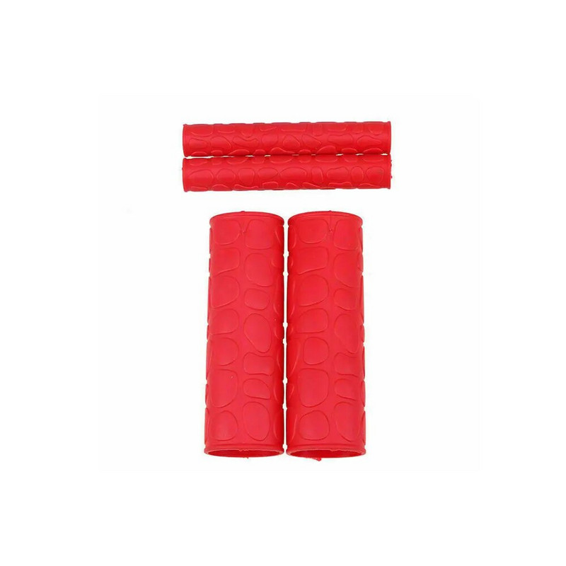 2 pāri universālā motocikla stūres rokturis bremžu sajūgi sviras vāka aizsargs mīksts gumijas stienis bremžu rokturis, silikona uzmava