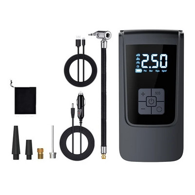 Φορητός αεροσυμπιεστής ελαστικών 6000mAh Ασύρματο DC12V 150PSI Ισχυρή αντλία αέρα ελαστικών με ελαφριά ψηφιακή οθόνη