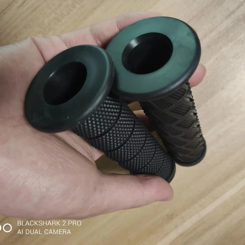 Mâner universal de 7/8" 22mm pentru motocicletă Mâner de accelerație din cauciuc antiderapant pentru motocicletă Motocross Off Road E-Bike Scooter