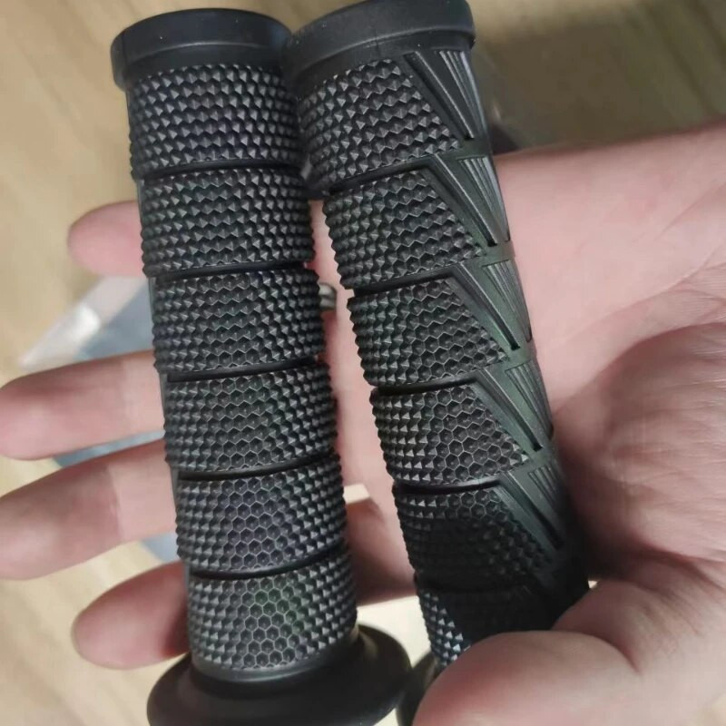 Mâner universal de 7/8" 22mm pentru motocicletă Mâner de accelerație din cauciuc antiderapant pentru motocicletă Motocross Off Road E-Bike Scooter