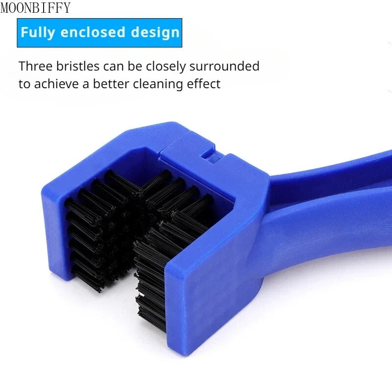 Motociklu ķēžu birstes tīrītājs Velosipēdu Velosipēdu Moto Suka Tīrs Ķēdes Tīrītājs Āra Skruberis Instruments ceļu kopšanai Automazgāšanai