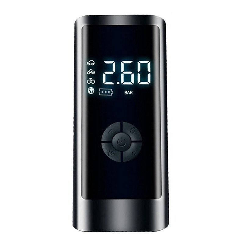 6000mAh 260PSI mini automašīnas gaisa kompresors pārnēsājams riepu piepūtējs bezvadu digitālais piepūšamais sūknis motociklu velosipēdu riepu bumbām