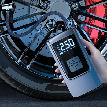 Безжична автомобилна интелигентна въздушна помпа Преносима цифрова автомобилна автоматична компресорна помпа за гуми за топки за мотоциклети и велосипеди 150PSI помпа за надуване