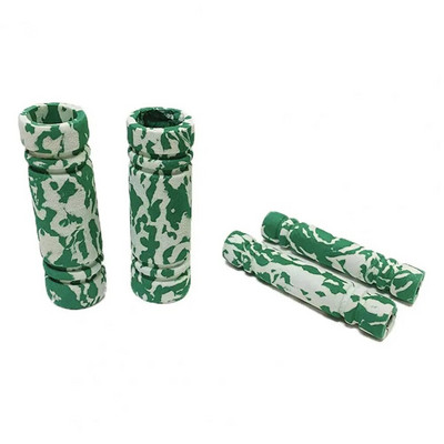 1 komplekt gaasihoova käepideme libisemisvastased amortisaatorid, pehmed universaalsed käsnaga kamuflaaži pidurihoova katted mootorrattale