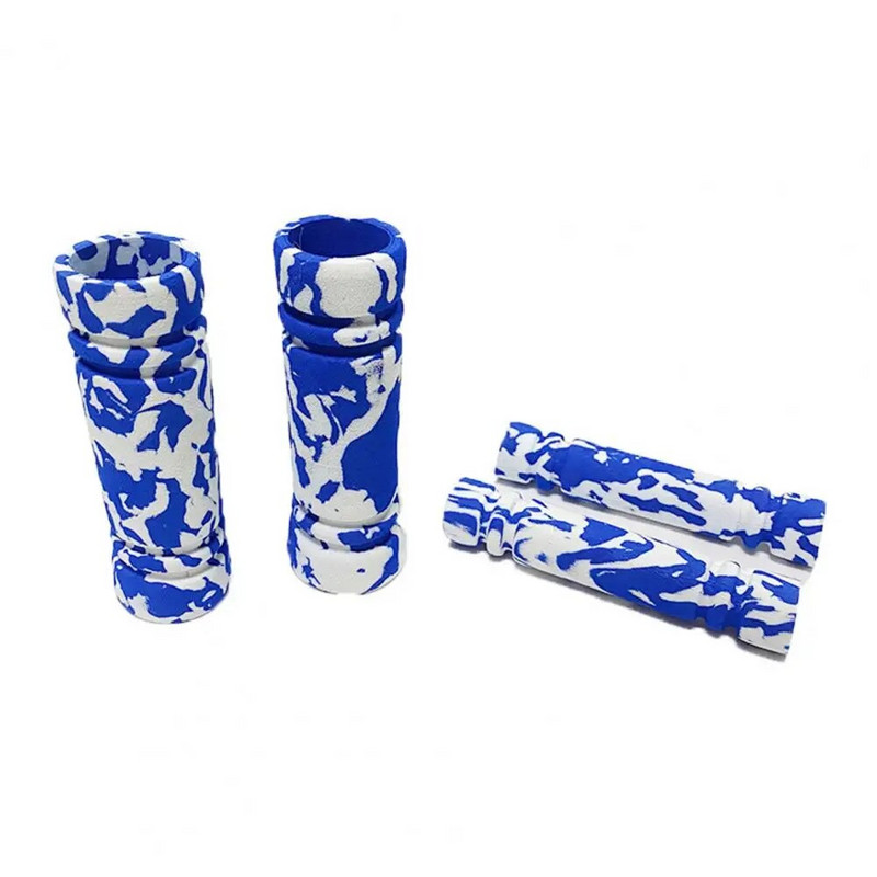 1 komplekt gaasihoova käepideme libisemisvastased amortisaatorid, pehmed universaalsed käsnaga kamuflaaži pidurihoova katted mootorrattale